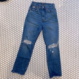 Women’s Abercrombie & Fitch Ultra High Rise, Straight Leg Jeans